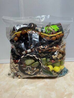 Mixed Bead and Wooden Jewelry Lot